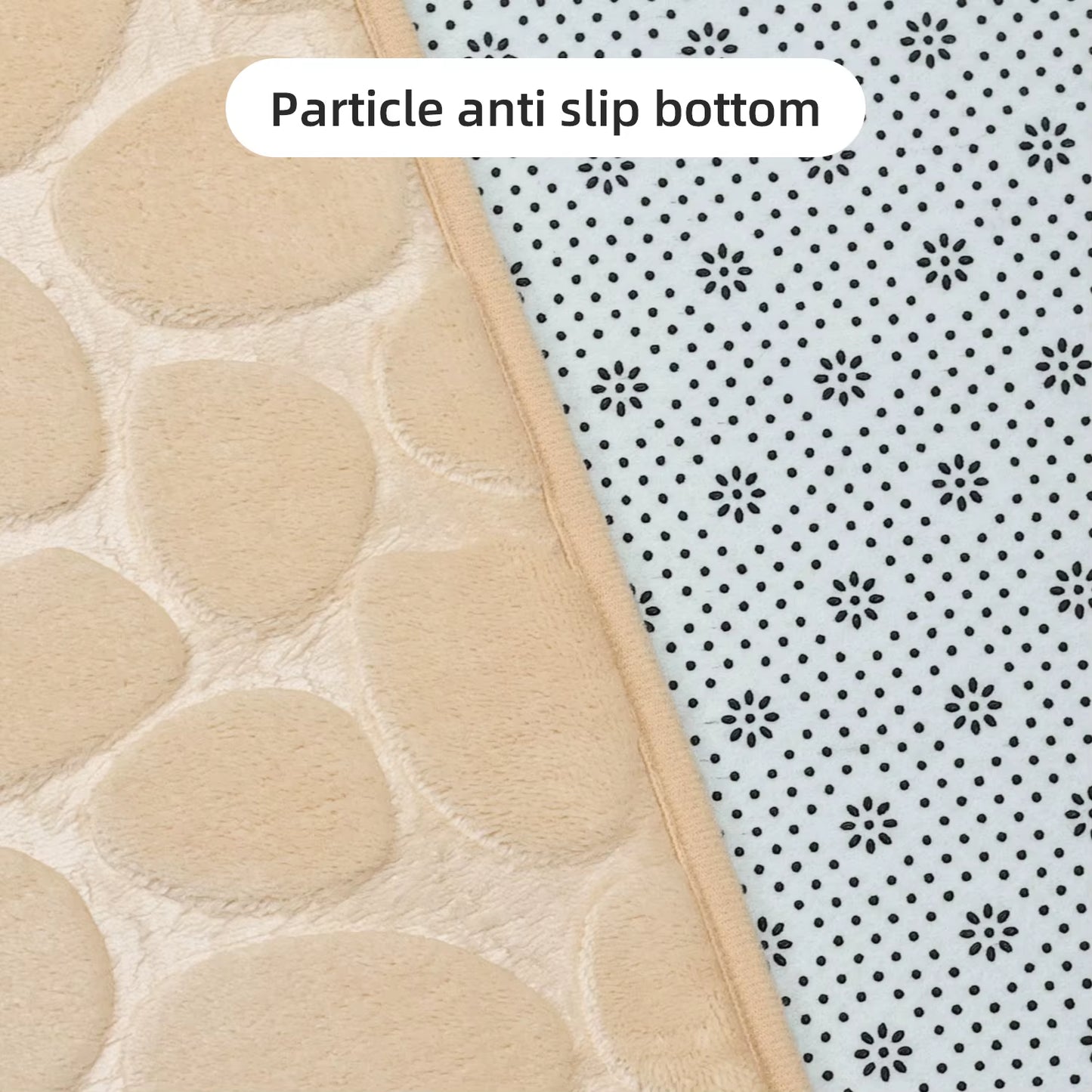 1Pc Anti-Slip Cobblestone Floor Mat for Bathroom, and Absorbs Water and Reduces Slips and Falls