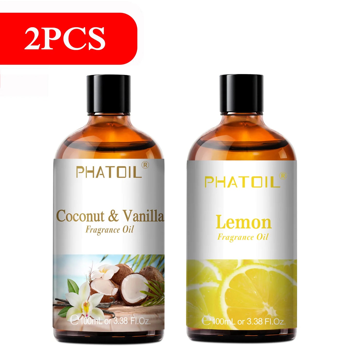 100Ml Aromatherapy Fragrance Oil Coconut & Vanilla Strawberry Cherry Lemon 1/2/3Pcs Aroma Oil for Diffuser Candle Making