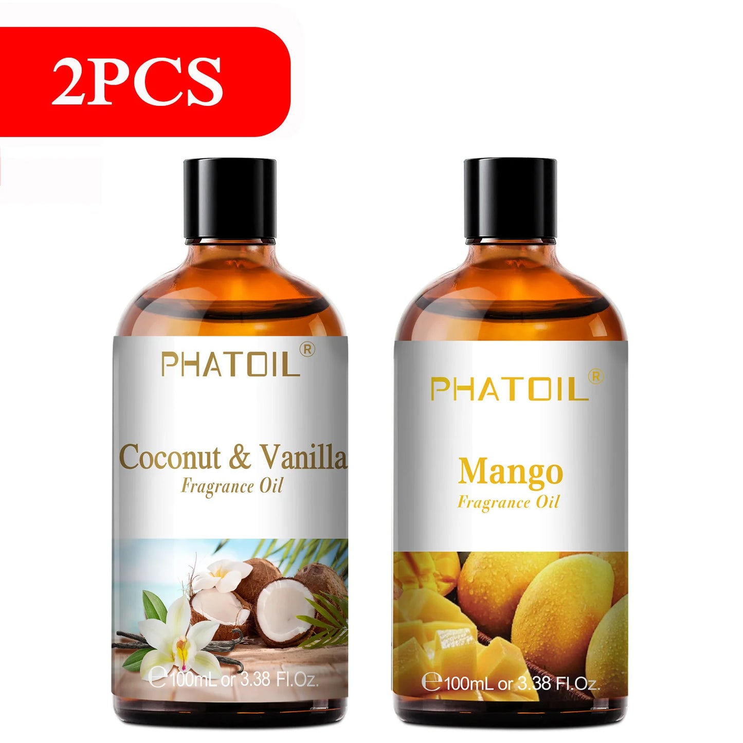 100Ml Aromatherapy Fragrance Oil Coconut & Vanilla Strawberry Cherry Lemon 1/2/3Pcs Aroma Oil for Diffuser Candle Making