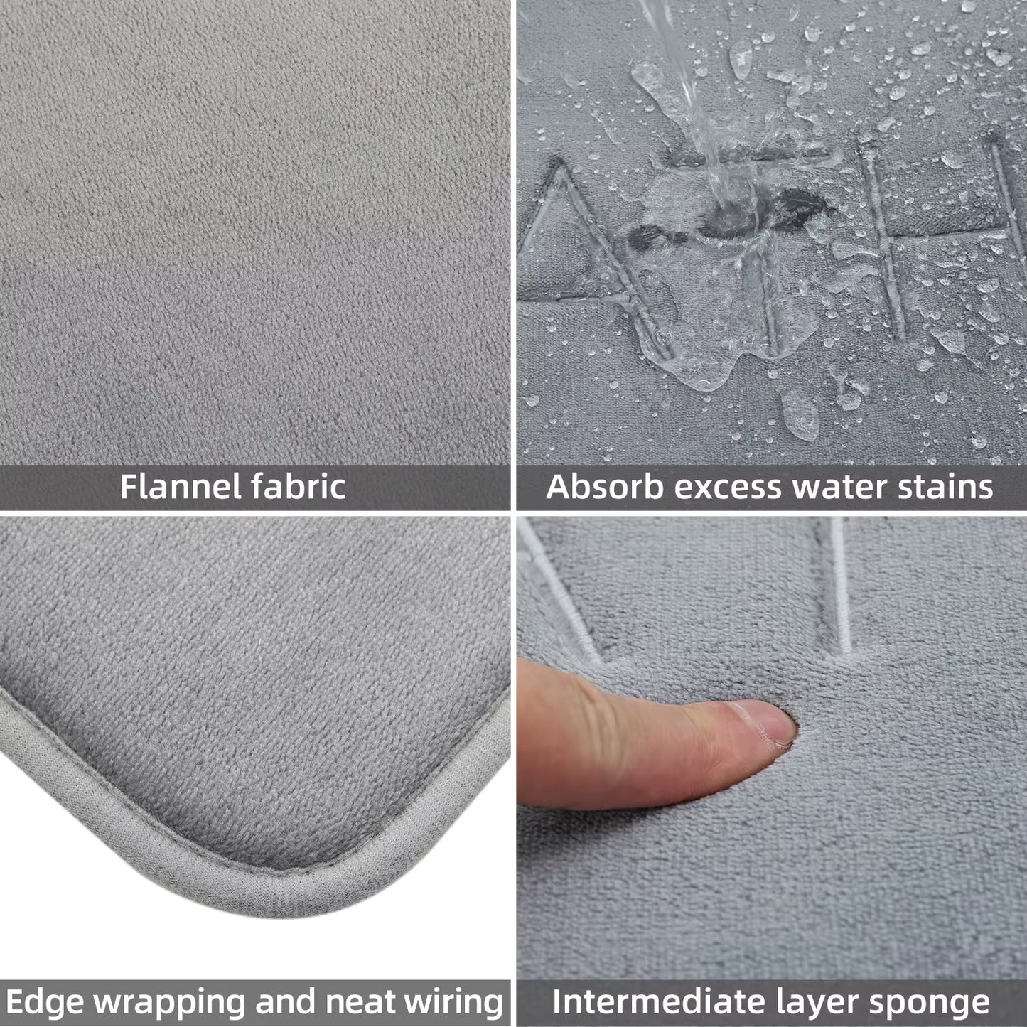 1Pc Anti-Slip Cobblestone Floor Mat for Bathroom, and Absorbs Water and Reduces Slips and Falls