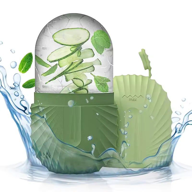 Silicone Ice Face Roller – Refreshing Facial Massage Tool for Puffiness, Pore Care & Glowing Skin