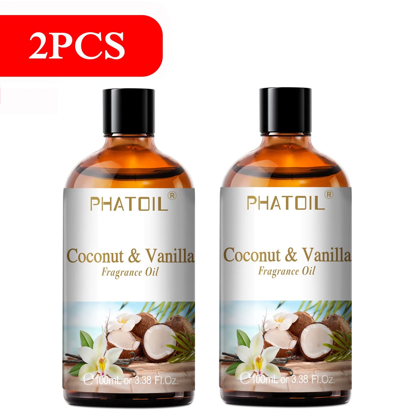 100Ml Aromatherapy Fragrance Oil Coconut & Vanilla Strawberry Cherry Lemon 1/2/3Pcs Aroma Oil for Diffuser Candle Making