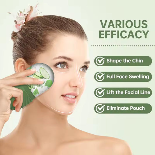 Silicone Ice Face Roller – Refreshing Facial Massage Tool for Puffiness, Pore Care & Glowing Skin